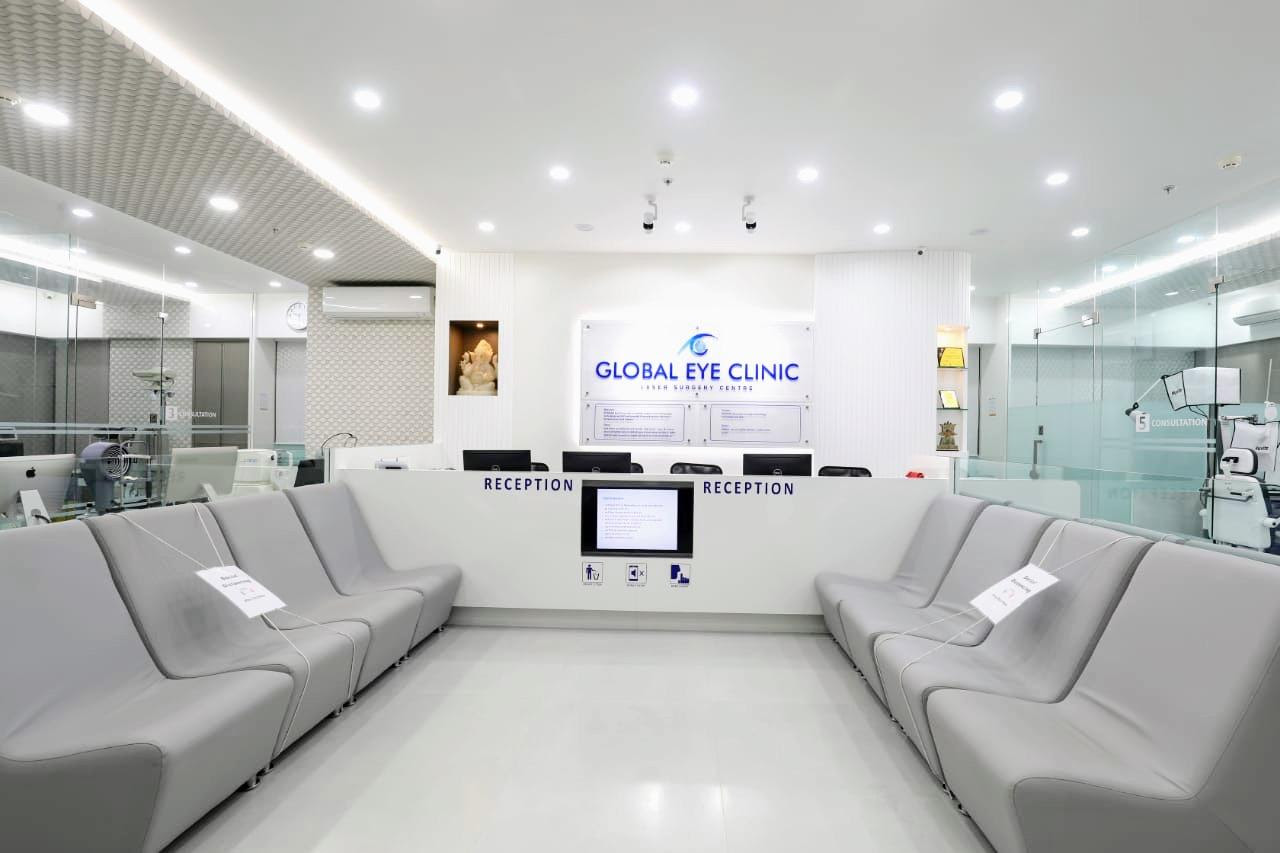 A bright, modern clinical reception representing medical travel